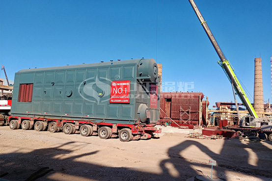 出口烏茲別克斯坦化工行業(yè)90噸SZS系列燃?xì)庹羝仩t項目